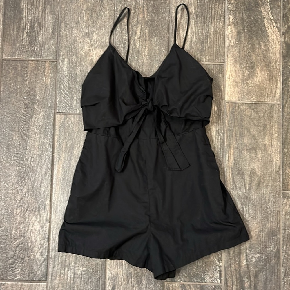 The Impeccable Pig Black Romper - image 1